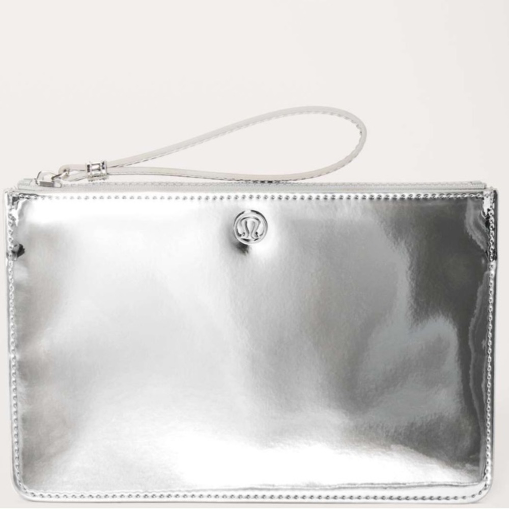 lululemon athletica Silver Wristlet Bag